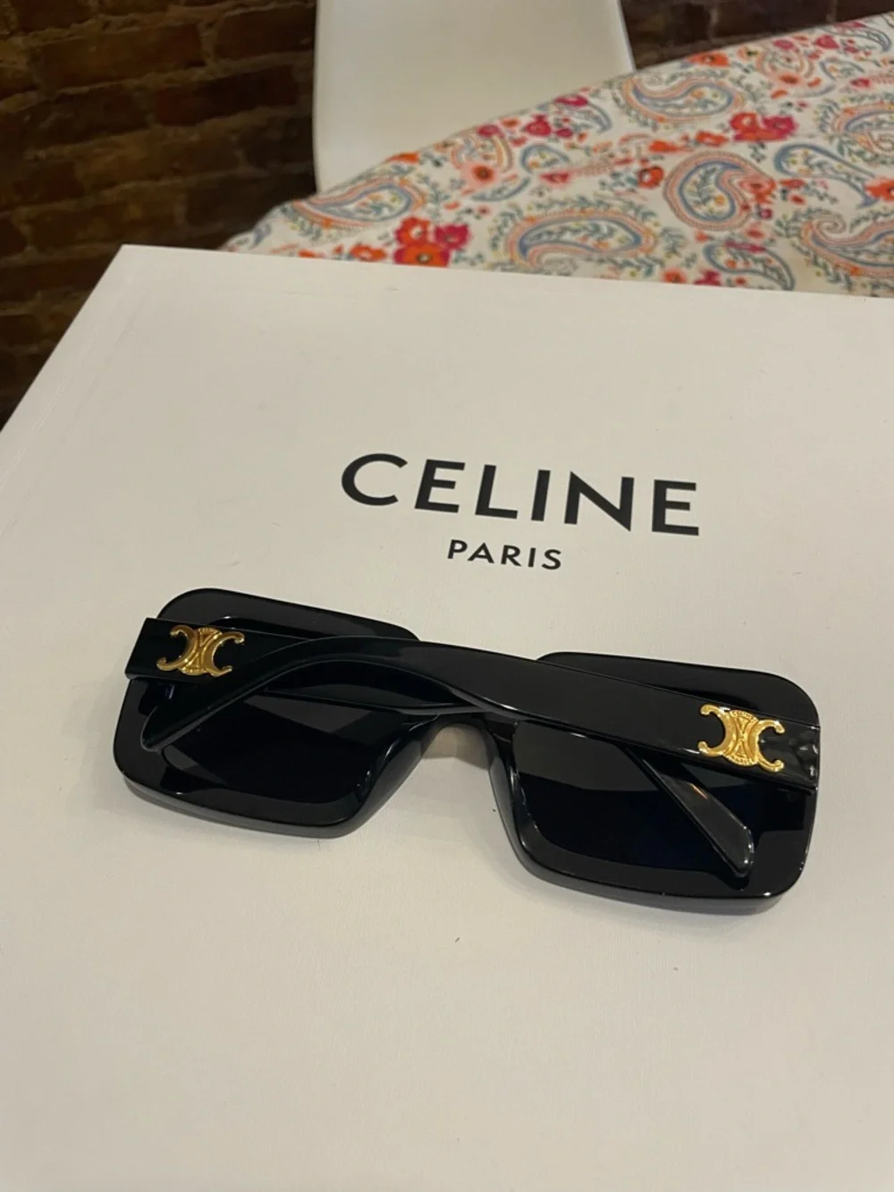 Celine Black Square Oversized Sunglasses - brand new - Picture 2 of 6